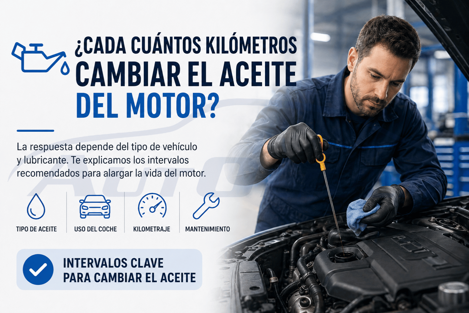 ¿Cada cuántos kilómetros cambiar el aceite del motor?