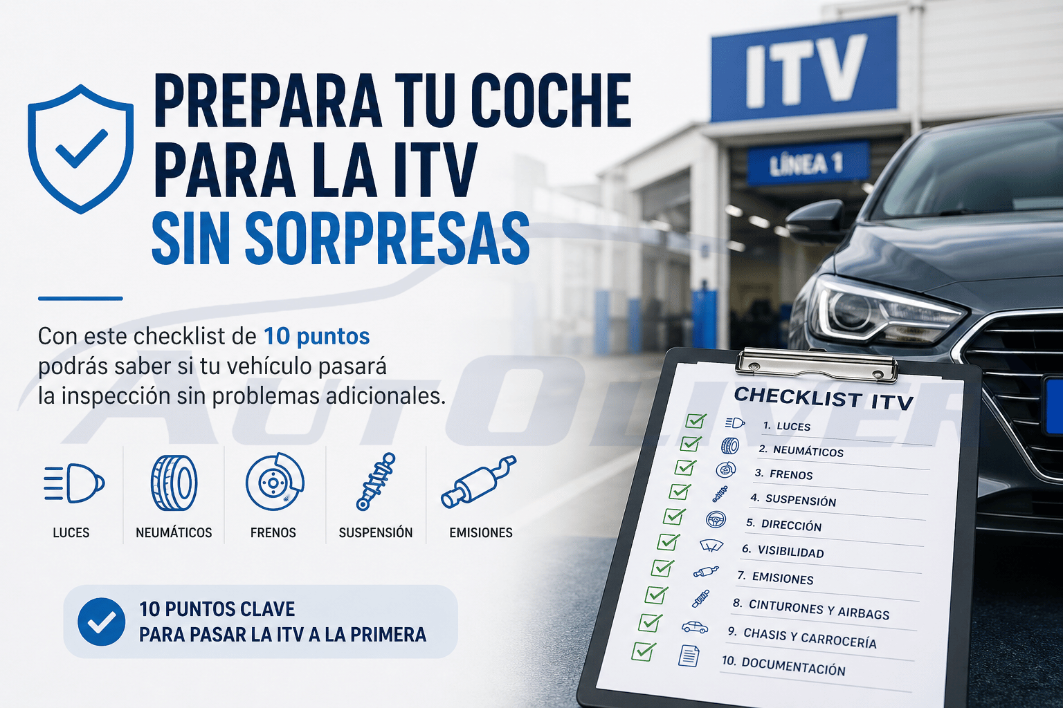 Prepara tu coche para la ITV sin sorpresas